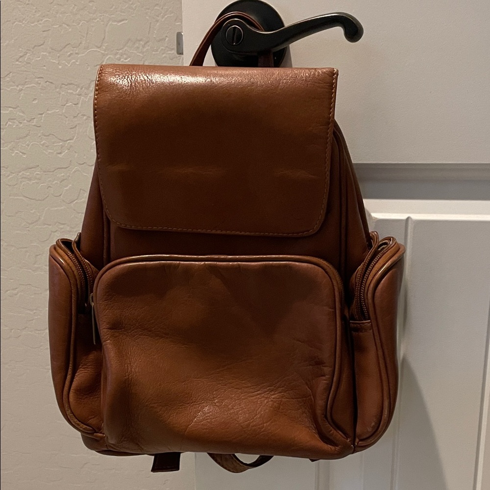 Wilson Brown Leather Mini Backpack - image 1